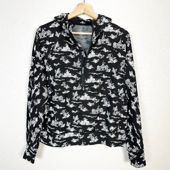 Greyson Womens Paris of The West Kristina Half Zip Pullover Hoodie Black Medium - Picture 3 of 12